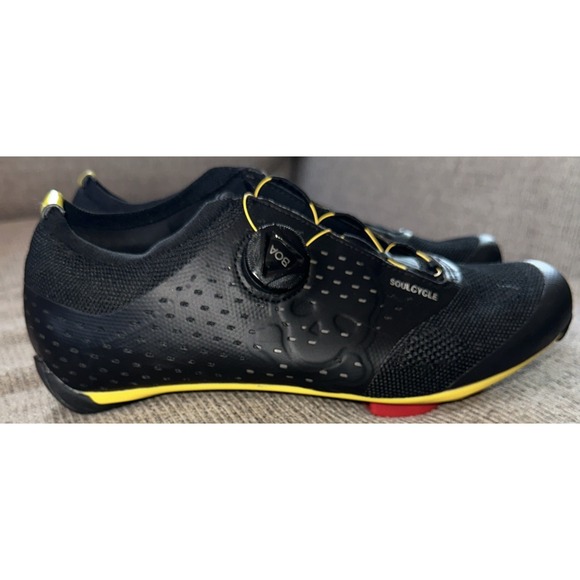 *Pearl Izumi Soulcycle Legend 2.0 Cycling Shoes Black/Yellow Size 41* - Picture 1 of 6